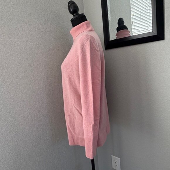 APT 9 Cashmere Pink Turtleneck Sweater Medium - Picture 5 of 11